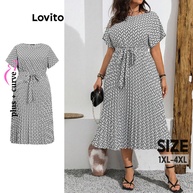 Vestido Plus Size Elegante: Plissado e com Amarração - imagem 1