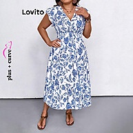 Vestido Plus Size Floral Lovito: Estilo e Conforto! - imagem 1