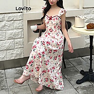 Vestido Romântico Floral com Babados Lovito L108ED197 - imagem 1