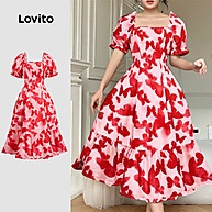 Vestido Romântico Lovito Resort Verão - imagem 1