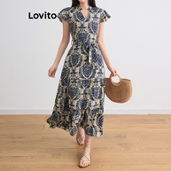 Vestido Tribal com Babados Lovito: Estilo e Conforto - imagem 1
