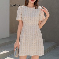 Vestido Tweed Lovito: Elegância Casual - imagem 1