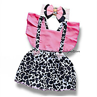 Vestido Vaquinha Bebê com Laço - Fofura e Conforto - imagem 1