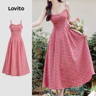 Vestido Xadrez Lovito: Casual e Confortável - imagem 1
