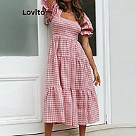 Vestido Xadrez Lovito: Casual & Estiloso - imagem 1