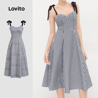 Vestido Xadrez Lovito: Estilo Casual e Moderno - imagem 1
