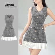 Vestido Xadrez Plissado: Elegância para o Verão - imagem 1