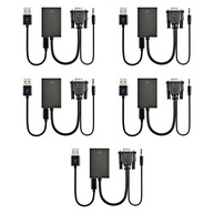 Converse VGA para HDMI com Áudio e USB: Imagem e Som Perfeitos! - imagem 2