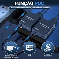Extensor HDMI 120m 4K 30Hz via Ethernet - Transmissão Sem Perdas e Confiável - imagem 4
