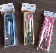 Jogo de Talher 3 Peças Inox – Estojo Compacto para Marmita, Viagem e Escola - imagem 4