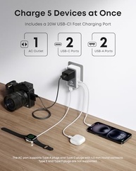 Anker Nano Adaptador de Viagem 5 em 1: Carregue Tudo em Qualquer Lugar! - imagem 4