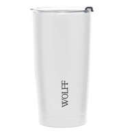 Copo Térmico Wolff 600ml Aço Inox - Parede Dupla com Tampa Branca para Viagem - imagem 1
