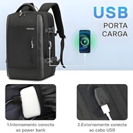 Romantic Crown Mochila de Viagem Expansivel Masculina Feminina, Mochila Para Notebook Executiva Impermeável Reforçada Cabo USB, Trabalho, Escola, Viagens - imagem 4