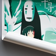 Pôster Autoadesivo Anime A Viagem de Chihiro 60x90cm - Studio Ghibli, Decoração Premium para Fãs - imagem 3