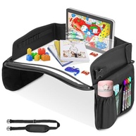 Bandeja de Mesa para Carro: Essencial de Viagem com Kit de Desenho e Suporte para Tablet - imagem 2