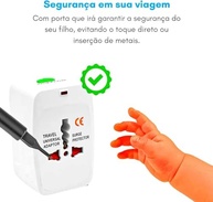 Adaptador Tomada Universal Bivolt: Conecte-se em +150 Países | Viagem Sem Preocupações - imagem 4