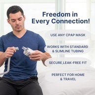 Adaptador Universal Snugell para AirMini: Conecte Qualquer Máscara ao Seu CPAP de Viagem - imagem 4
