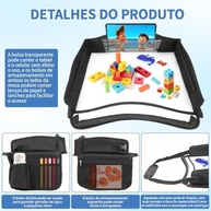 Bandeja de Mesa para Carro: Essencial de Viagem com Kit de Desenho e Suporte para Tablet - imagem 4