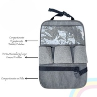 Organizador de Carro Premium com Porta-Tablet e Porta-Mamadeira | Viagens em Família Sem Bagunça - imagem 3