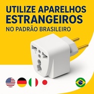Kit 2 Adaptadores de Tomada Universal Padrão Europa/UK para Brasil - Viagens e Eletrônicos - imagem 5