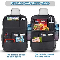 Organizador de Banco Traseiro de Carro com Mesa Dobrável e Suporte para Tablet - Viagens Confortáveis! - imagem 5