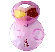 Porta Leite em Pó Dino Rosa com 3 Divisórias - Prático e Seguro para Viagens - imagem 4