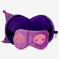 viajar-para-estilo-e-conforto-kuromi-almofada-com-dormir-de-mascara