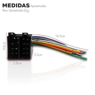 Conector ISO Universal 16 Vias Macho: Instalação Fácil para Seu Rádio Automotivo - imagem 5