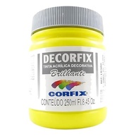 Tinta Decorfix Brilhante 302 Amarelo Limão 250ml – Acabamento Vibrante e Duradouro - imagem 2