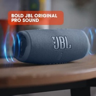 JBL Charge 5: Caixa de Som Bluetooth Portátil, À Prova D'água e Poeira - Azul Vibrante - imagem 4