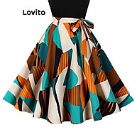 Vestido Lovito: Elegância Geométrica e Cores Vibrantes - imagem 2