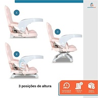 Assento de Refeição Infantil Ajustável Vicenza Rosa - Seguro, Compacto e Versátil - imagem 5