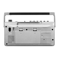 Victrola Mini Boombox Bluetooth VBB-25-SLV: Cassete, Rádio AM/FM e USB em Prata - imagem 5