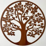 Mandala Decorativa Quadro Árvore da Vida 60cm - Design Espiritual e Elegante - imagem 1