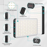 Lâmpada de Vídeo LED Vijim VL120: Luz Profissional Recarregável para Criadores de Conteúdo - imagem 5
