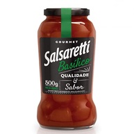 MOLHO DE TOMATE BASILICO SALSARETTI VIDRO 500g - imagem 1