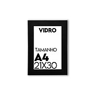 Porta Retrato 21x30: Kit 3 Molduras A4 com Vidro - imagem 2