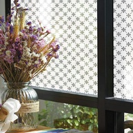 Adesivo de Vidro Jateado Losangos Delicados 1,5m x 90cm – Estilo e Privacidade com Elegância - imagem 1