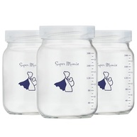 Kit com 3 Potes de Vidro 200ml com Graduação - Armazenamento Seguro para Leite Materno - imagem 2