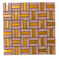 Adesivo de Parede em Vidro Dourado com Detalhes - LU0381 - Decore com Sofisticação e Elegância - imagem 2