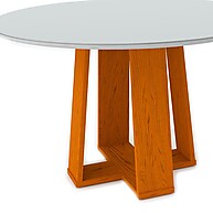 Mesa de Jantar Redonda Isabela: Elegância em Vidro - imagem 2