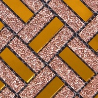 Adesivo de Parede em Vidro Dourado com Detalhes - LU0381 - Decore com Sofisticação e Elegância - imagem 4