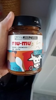 2X Doce de Leite MU-MU GOLD 420g Cada Pote de Vidro Mais Leite Menos Açucar - imagem 4