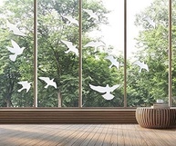Adesivos Anticolisão para Pássaros - Proteção Transparente para Janelas e Portas de Vidro (12 Peças) - imagem 3