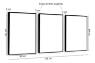 Quadro Decorativo Abstrato Moderno com Moldura e Vidro - Estilo Luxo para Sala, Quarto e Hall - imagem 4