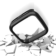 2 Capas Protetoras Garmin Venu Sq: Vidro Temperado 9H e Policarbonato - Dourado/Ouro Rosa - imagem 5