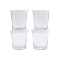 Kit 4 Potes de Vidro 150ml para Leite Materno e Papinhas - Segurança e Praticidade na Alimentação do Bebê - imagem 1