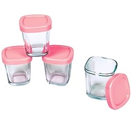 Potes de Vidro para Armazenamento de Leite Materno - Rosa | Segurança e Qualidade Clingo - imagem 2