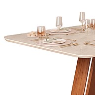 Mesa de Jantar Kiara Freijó 170x90 – Elegância sem Vidro - imagem 2