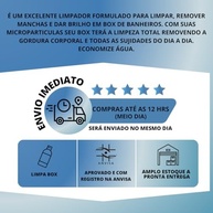 Limpa Box Banheiro com Micropartículas - Tira Manchas e Impermeabiliza Vidro e Acrílico - imagem 3